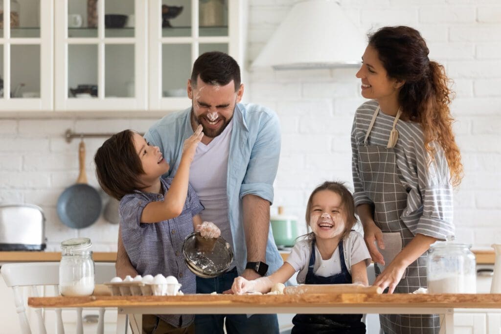 overjoyed,young,family,with,little,preschooler,kids,have,fun,cooking overjoyed,young,family,with,little,preschooler,kids,have,fun,cooking